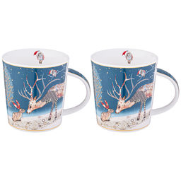 НАБОР КРУЖЕК LEFARD CHRISTMAS 2 ШТ. 350 МЛ ПЕЧВОРК (КОР=24ШТ.)