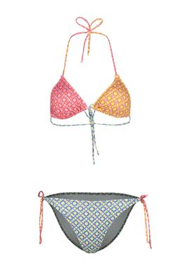 TRENDYOLMILLA Geometrik Desenli Ucgen Baglamal? Regular Bikini Tak?m? TBESS22BT0002  фото 13