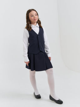 Юбка со складками Синяя 7+ - Bungly фото 9