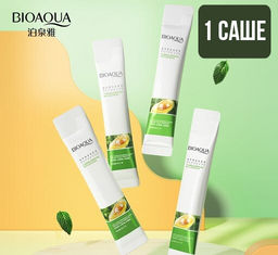 Питательная маска для волос с экстрактом авокадо 10 мл x 1 саше - Bioaqua фото 2