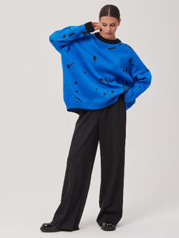 Джемпер женский 1231153005 blue/black - Eleganzza фото 4