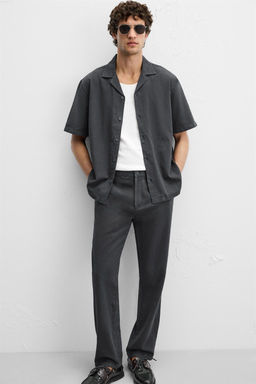 COTTON - LINEN TROUSERS - Zara фото 5