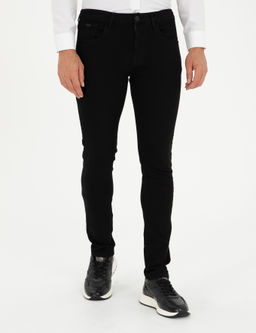 Siyah Slim Fit Jean Pantolon