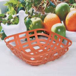 Цена за 2 шт. Фруктовница пластиковая "Астория" 23*23*7,5см тициан