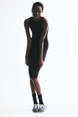 Cotton bodycon dress - H&m фото 6