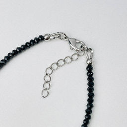 Браслет из Шпинели черной и Жемчуга - Радуга самоцветов фото 6