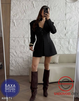 Пиджак приталенный с корсетом - Bruno фото 2