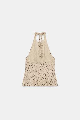 TOP LUNARES GLOBO CON LINO / 930 - Zara фото 9
