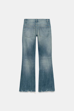 JEANS TRF FLARE ROTOS TIRO MEDIO / Azul - Zara фото 7