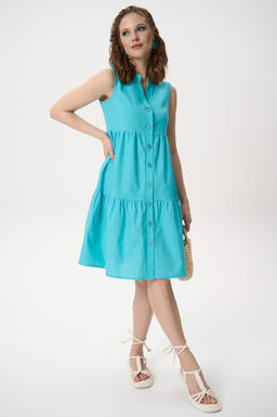 Сарафан Жаркое лето (бирюзовый) - Эльза фото 11