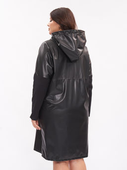 Пальто из эко-кожи PL10209BLK01 - Артесса фото 13