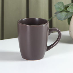 Кружка керамическая Доляна Пастель, 360 мл, цвет коричневый