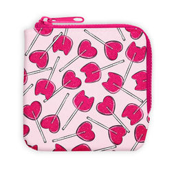 Кошелёк для банкнот и монет Феникс+, арт.69144/ 25 РОЗОВЫЕ ЛЕДЕНЦЫ (8.5х8.5х1.5 см, искусственная ко