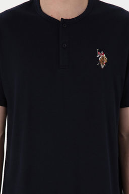 Erkek Bisiklet Patl_ Yaka Lacivert Pijama Tak_m_ Sepette S_rpriz _ndirim - U.s. polo assn фото 6