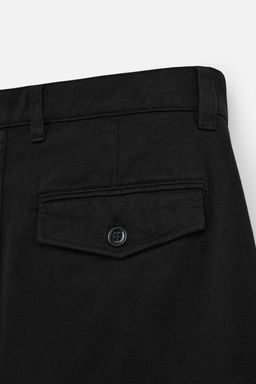 RELAXED FIT BERMUDA SHORTS WITH PLEATS - Zara фото 9