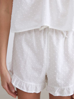 V Yaka Ask?l? Kad?n ?ortlu Pijama Tak?m?