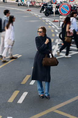 DOUBLE HANDLE SPLIT SUEDE LEATHER BAG