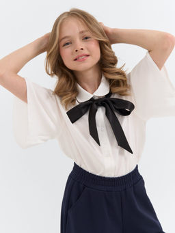 Галстук лента Черный 7+