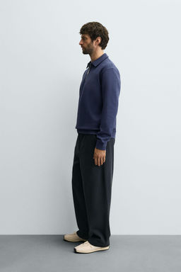 INTERLOCK QUARTER ZIP POLO SHIRT - Zara фото 4