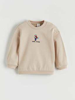Bisiklet Yaka Erkek Bebek Sweatshirt ve E?ofman Alt?