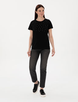 Siyah Regular Fit Ti__rt - Pierre cardin фото 4