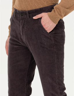 Koyu Gri Slim Fit Kanvas Pantolon - Pierre cardin фото 5