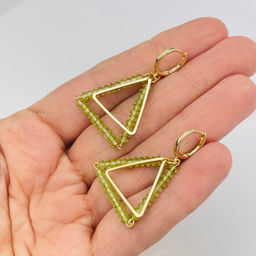Серьги из Хризолита