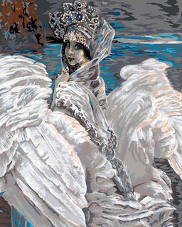 ФРЕЯ GTG-PNB/PL-200 Набор для раскрашивания по номерам 50 х 40 см По мотивам картины Врубеля М. А. Царевна-лебедь. 1900. Фрагмент