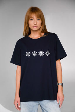 Футболка Снежинки ТП 535-17 Фумо