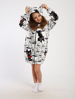 Халат "Мурлыка" белый