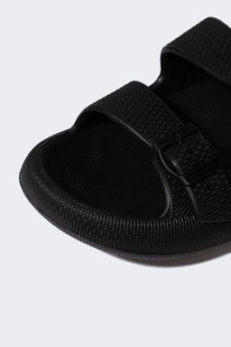 Мужские тапочки Eva с двойной полоской на высокой подошве - Defacto фото 5