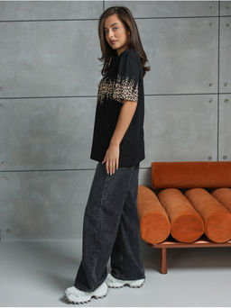 Футболка "Саваж" черный женская