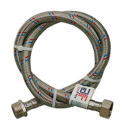 Гибкая подводка для воды в металл.оплетке 150см (г-ш) (латунь)