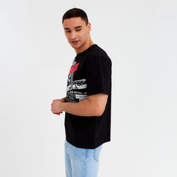 Футболка мужская MINAKU цвет черный, р-р 50