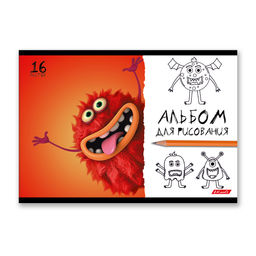 Светоч 16АЛСК4_1_3_9 Альбом для рисования 100 г/м2 A4 29 х 20.5 см 16 л. на скобе 10 шт. 000650 Буки и барабашки