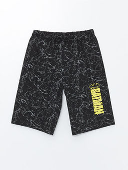Beli Lastikli Batman Bask?l? Erkek ?ocuk Pijama ?ort