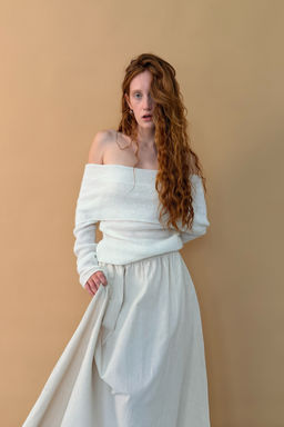 Блуза женская ИЗГИБ127/02/Молочный - M&G all natural фото 11