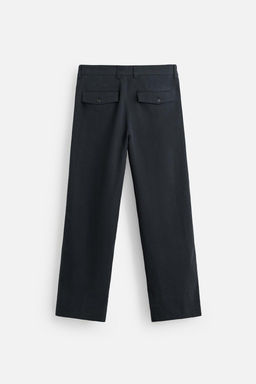 REGULAR FIT TEXTURED TROUSERS - Zara фото 7