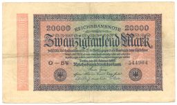 20000 марок 1923 года Германия