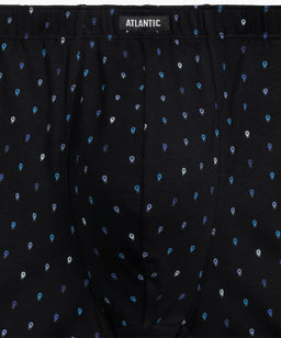 ATLANTIC 3MH-220 Трусы шорты Navigation - набор 3 шт. черный + темно-голубой + черный  фото 6