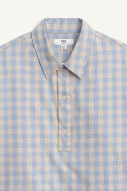LIMITED EDITION CHECK POLO SHIRT - Zara фото 9