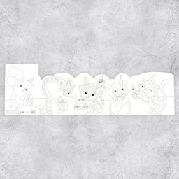 Цена за 5 шт. Поздравительная открытка с раскраской «Поздравляю», 12×18 см