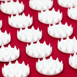 Аппликатор Кузнецова комплект, 144 колючки, спантекс, красный, 260×560 мм + валик 140×230