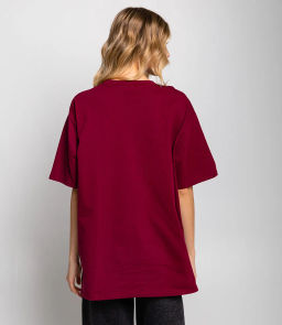 Футболка #КТ705 (4), бордовый