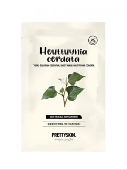 Total Solution Essential Sheet Mask Houttuynia Cordata - Тканевая маска для лица с экстрактом хауттюнии сердцелистной, 23 гр