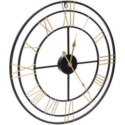 Часы настенные "LOFT HOME " 50см, желтые цифры