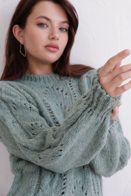 10421 Джемпер из шерсти фисташковый - Martichelli фото 5