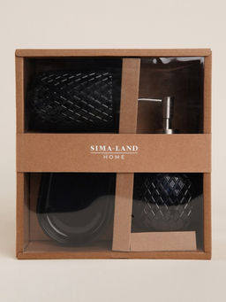 Аксессуары для ванной SL Home, 3 предмета, дозатор, мыльница, стакан