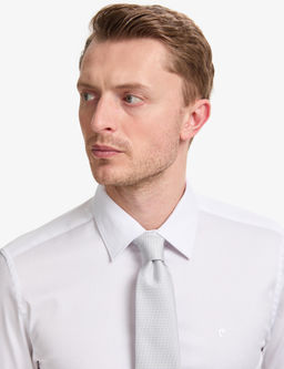 Beyaz Slim Fit Uzun Kollu Esnek Basic G_mlek