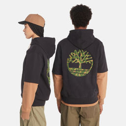 Толстовка Timberland Sweatshirt Embroidered Tree Back Hoodie Authentic fit черная фото 3